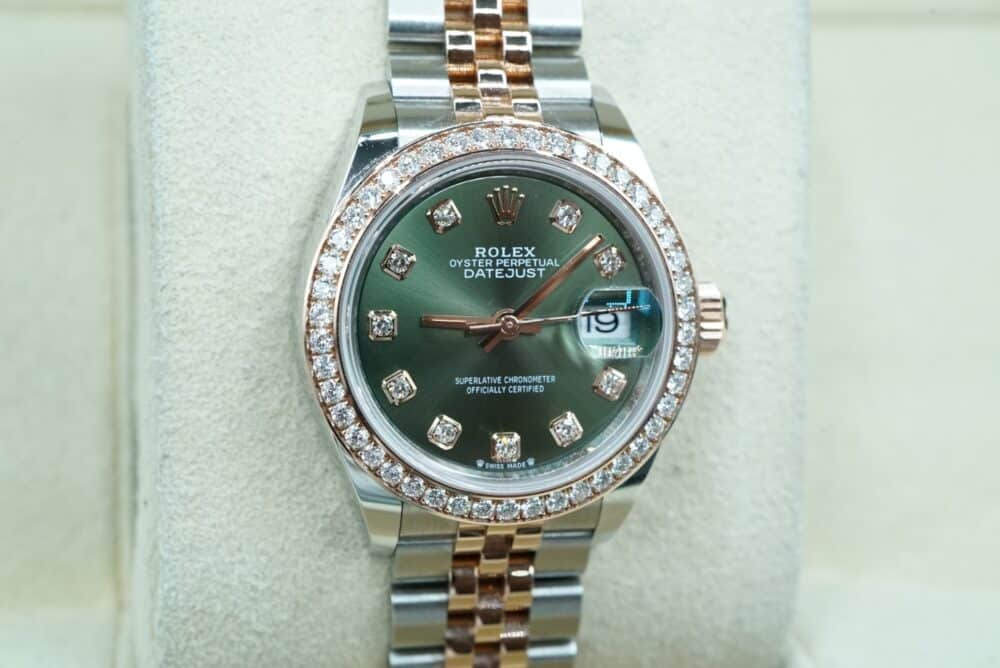 Rolex 279381RBR Green Diamond DATEJUST  28mm 2021 - Image 4