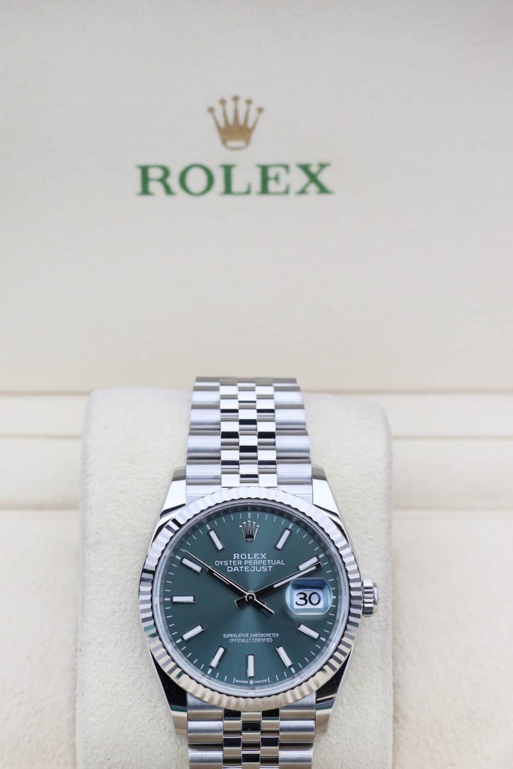 Rolex 126234 Mint Green DATEJUST  36mm 2024 - Image 2