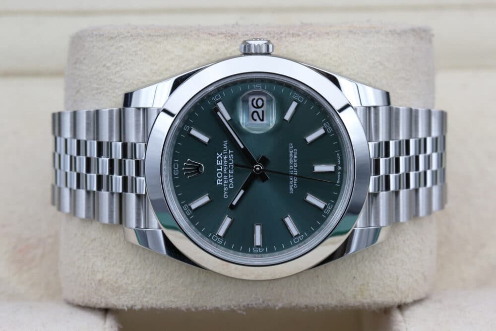 Rolex 126300 Mint Green DATEJUST 41mm 2024 - Image 4