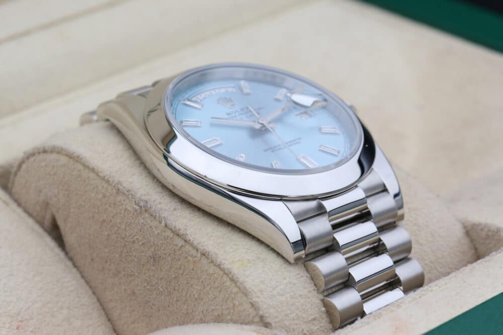 Rolex 228206 Ice Blue Baguette DAY-DATE 40mm 2022 - Image 6