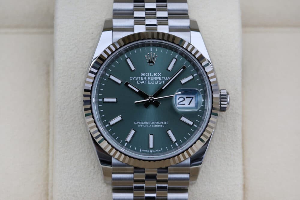 Rolex 126234 Mint Green DATEJUST  36mm 2024