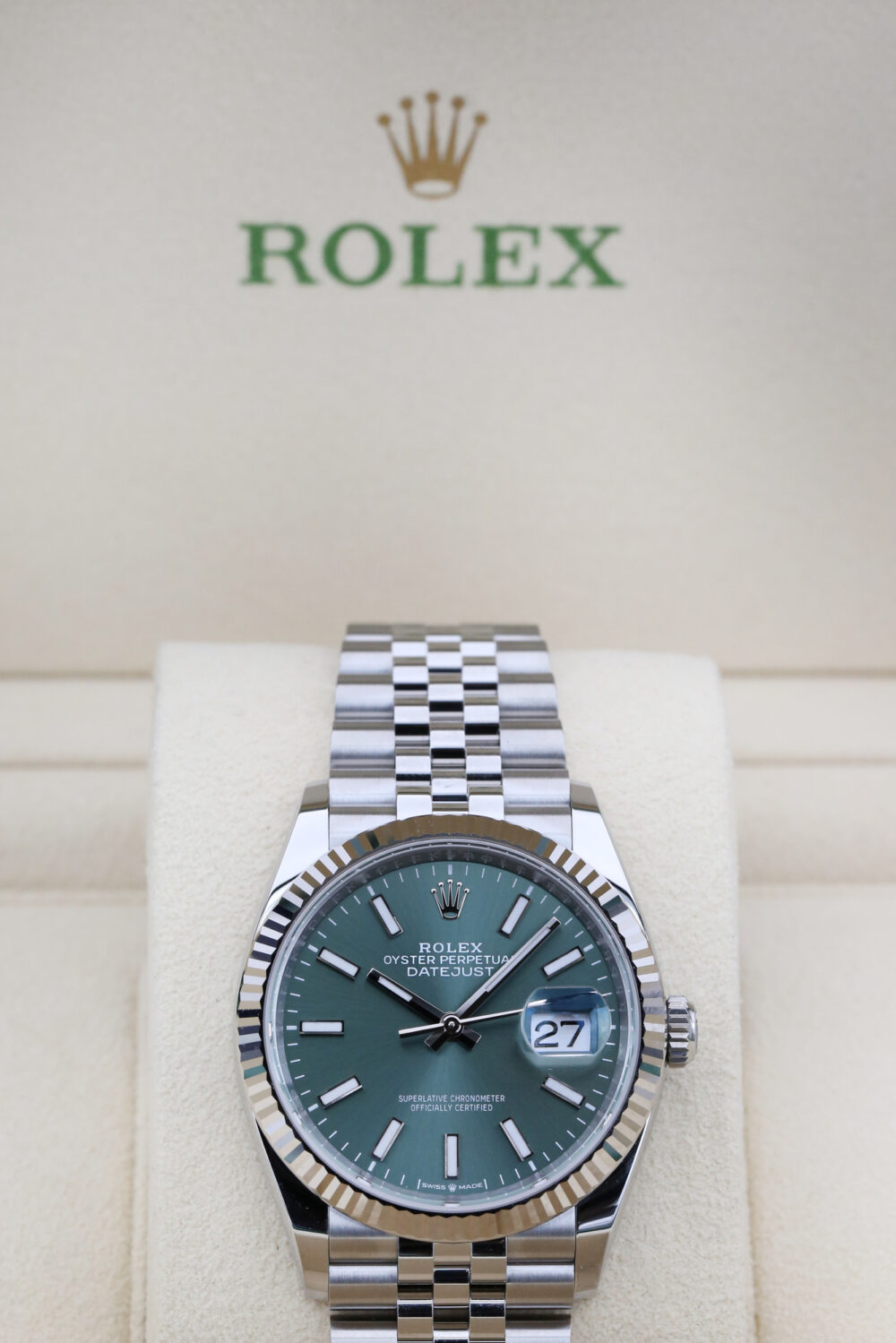 Rolex 126234 Mint Green DATEJUST  36mm 2024 - Image 3
