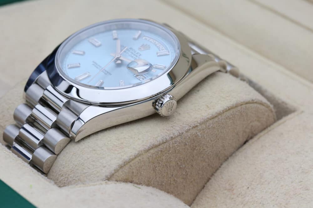 Rolex 228206 Ice Blue Baguette DAY-DATE 40mm 2022 - Image 5