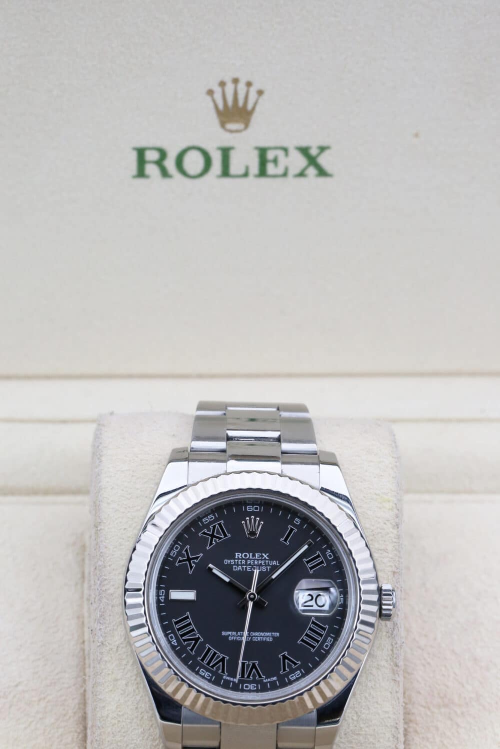 Rolex 116334 Grey Roman Numaral DATEJUST II 41mm 2018 - Image 3