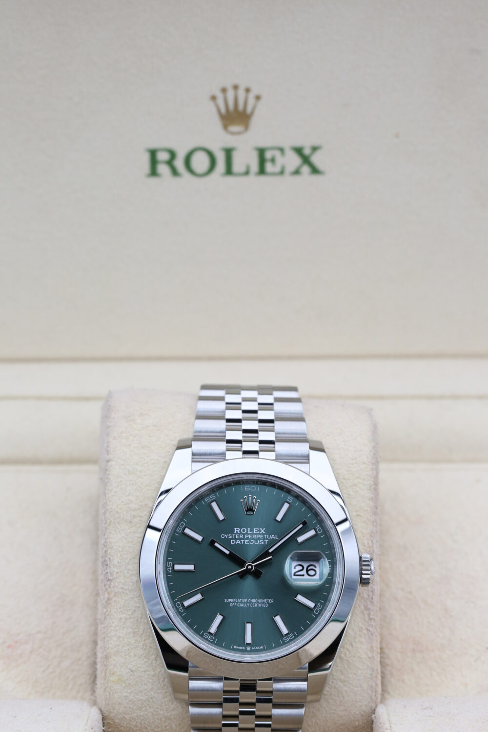 Rolex 126300 Mint Green DATEJUST 41mm 2024 - Image 3