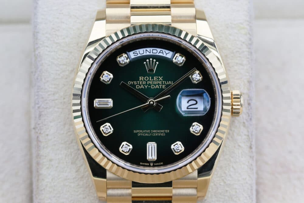 Rolex 128238 Ombre Green DAYDATE  36mm 2021