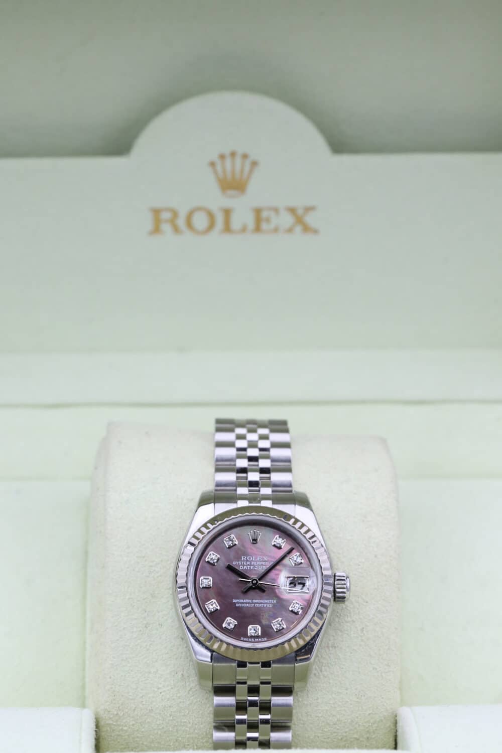 Rolex 179174 Black Mop Diamond DATEJUST  26mm 2009 - Image 3