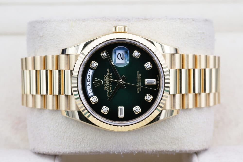 Rolex 128238 Ombre Green DAYDATE  36mm 2021 - Image 4