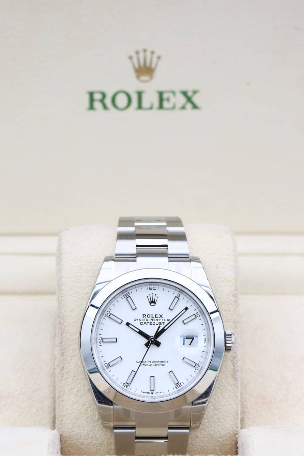 Rolex 126300 White Index DATEJUST 41 41mm 2023 - Image 3