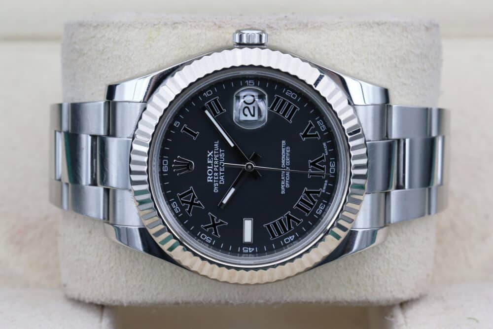 Rolex 116334 Grey Roman Numaral DATEJUST II 41mm 2018 - Image 4