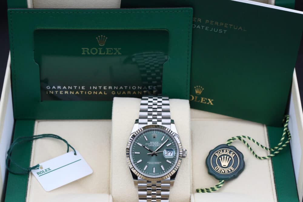 Rolex 126234 Mint Green DATEJUST  36mm 2024 - Image 5