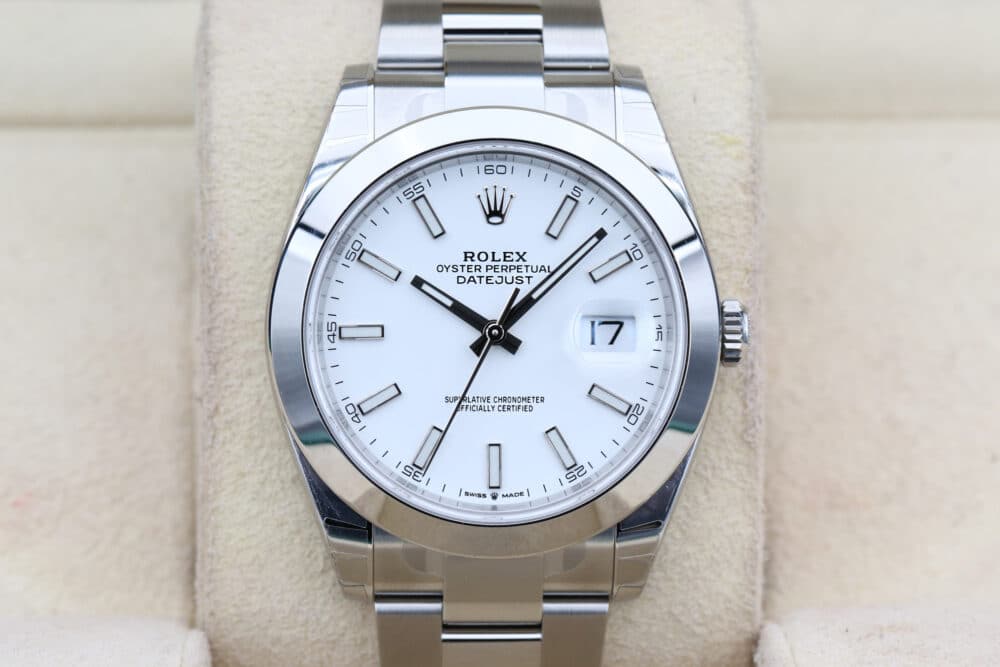 Rolex 126300 White Index DATEJUST 41 41mm 2023