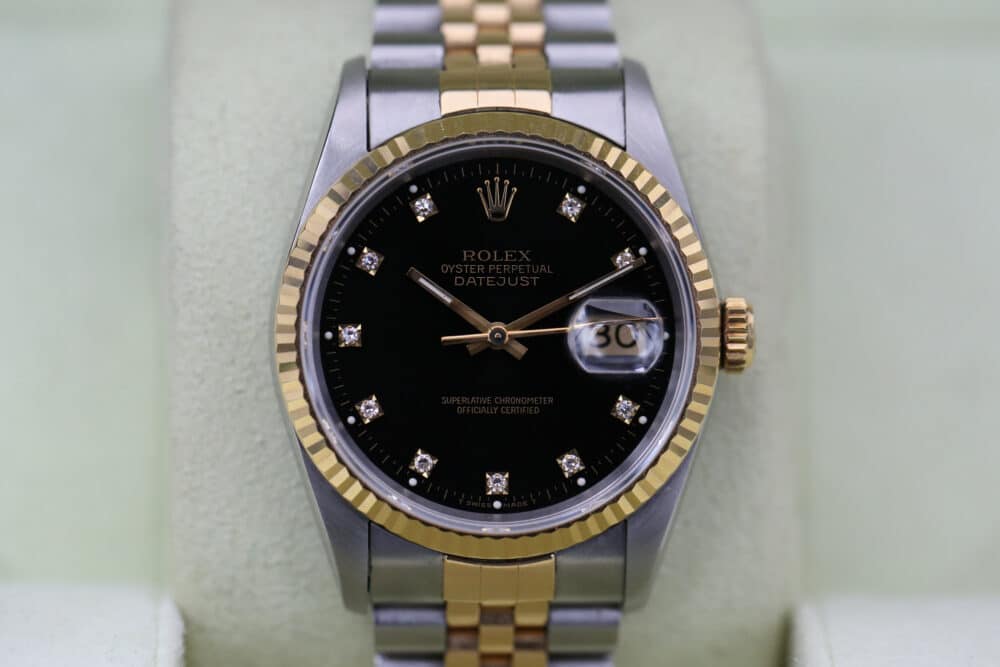 Rolex 16233 Black Diamond DATEJUST 36mm 1984