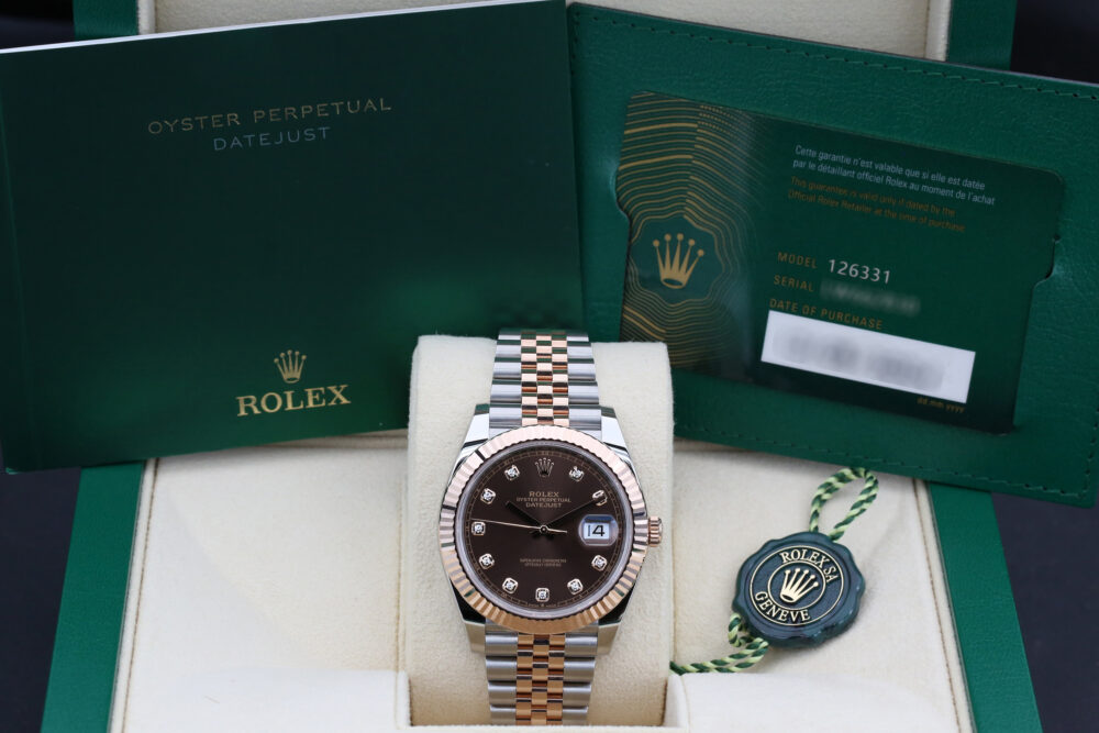 Rolex 126331 Chocolate Diamond DATEJUST 41mm 2024 - Image 3