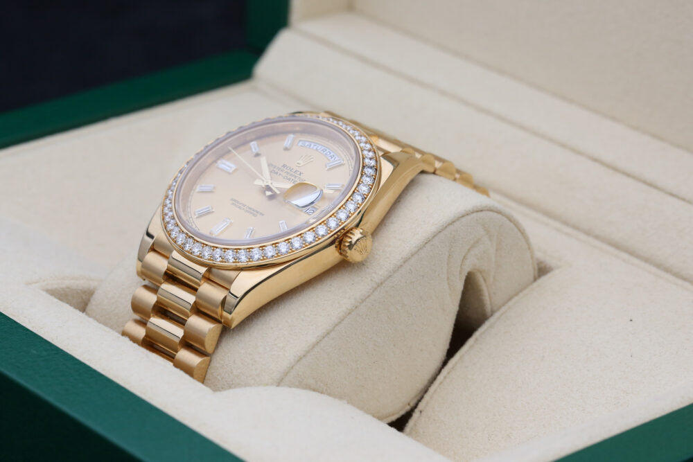Rolex 228348RBR Champange Baguette DAY-DATE 40mm 2021 - Image 6