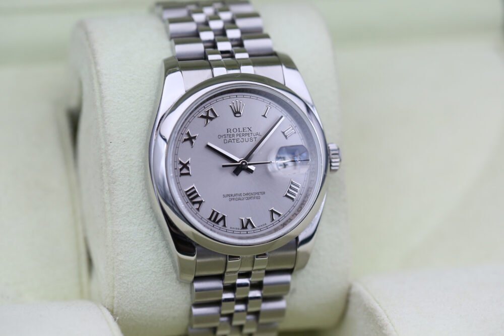 Rolex 116200 Rhodium Roman DATEJUST 36mm 2007 - Image 2