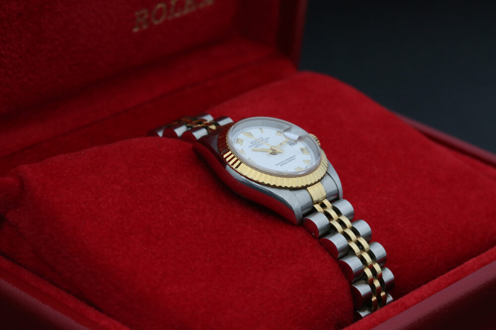 Rolex 69173 White Roman DATEJUST 26mm 1994 - Image 7